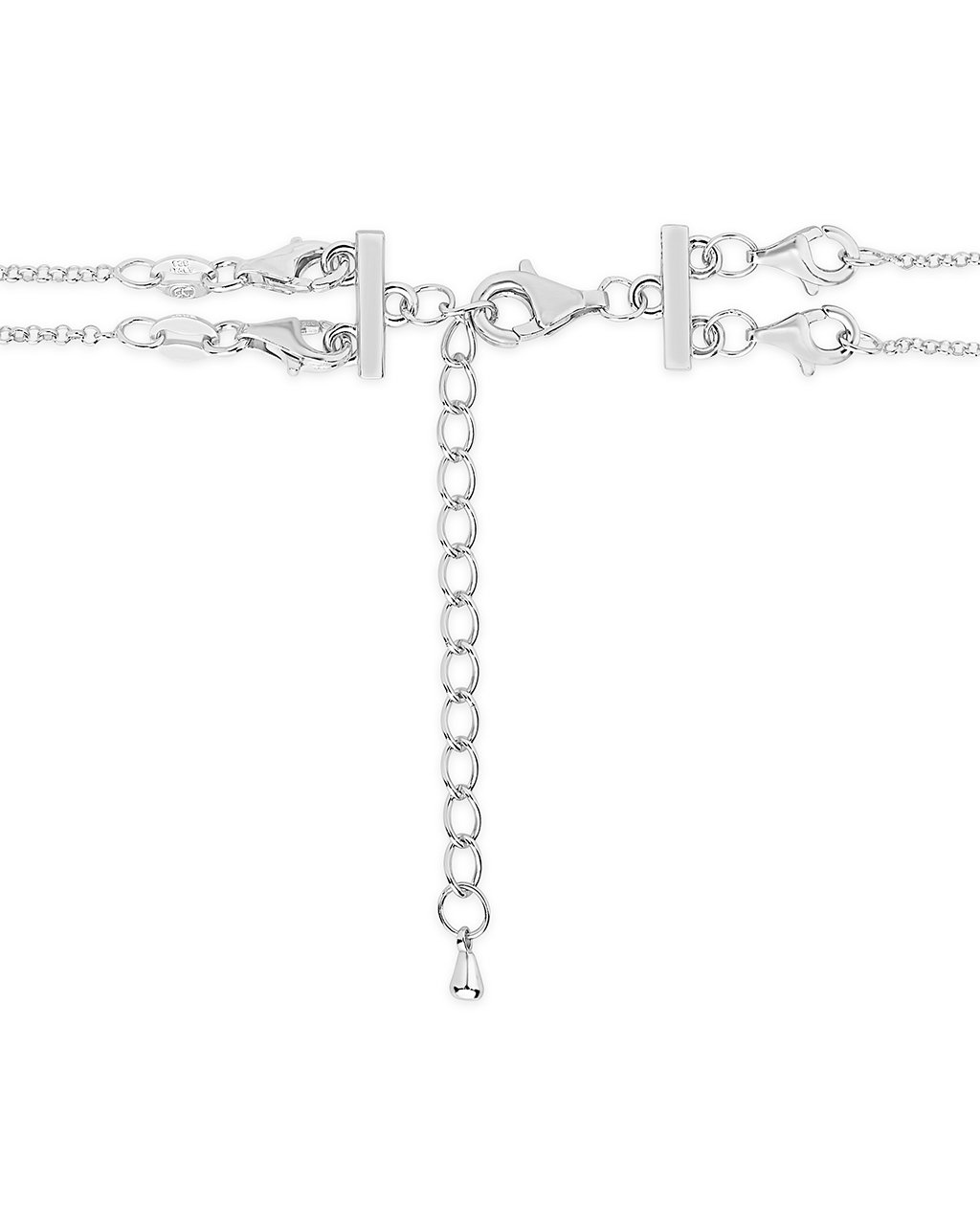 Alex Woo Sterling Silver Necklace Extender, 2, CHAIN2EX-S-2