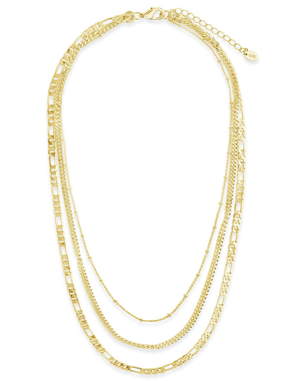 Simple Layered Chains Necklace – Sterling Forever