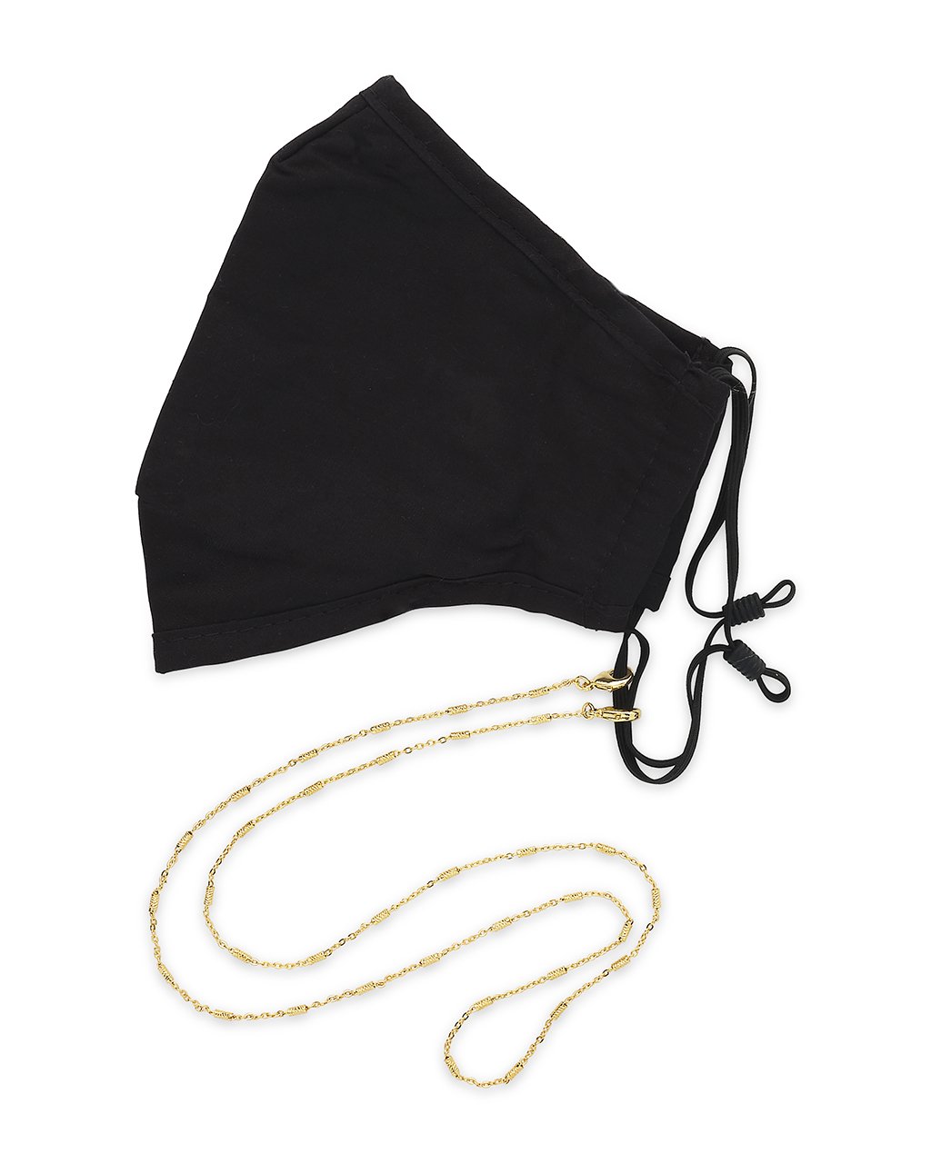 Delicate Textured Station Face Mask Chain Face Mask Chain Sterling Forever Gold 