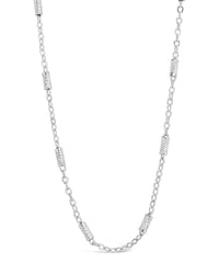 Delicate Textured Station Face Mask Chain Face Mask Chain Sterling Forever 