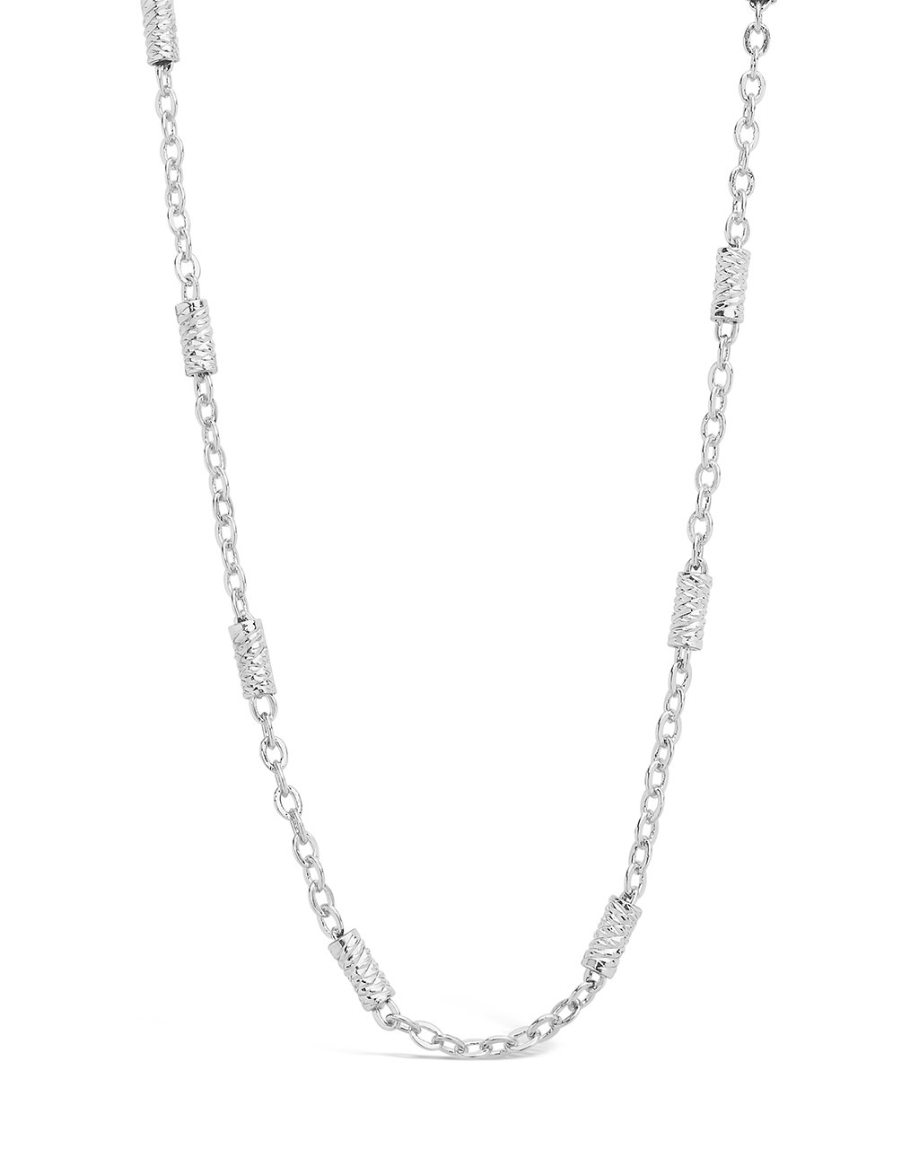 Delicate Textured Station Face Mask Chain Face Mask Chain Sterling Forever 