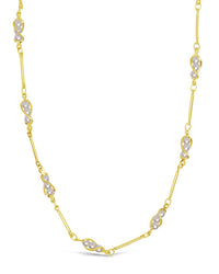 Stationed Triple Pearl Face Mask Chain Face Mask Chain Sterling Forever Gold 