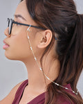 Stationed Triple Pearl Face Mask Chain Face Mask Chain Sterling Forever 