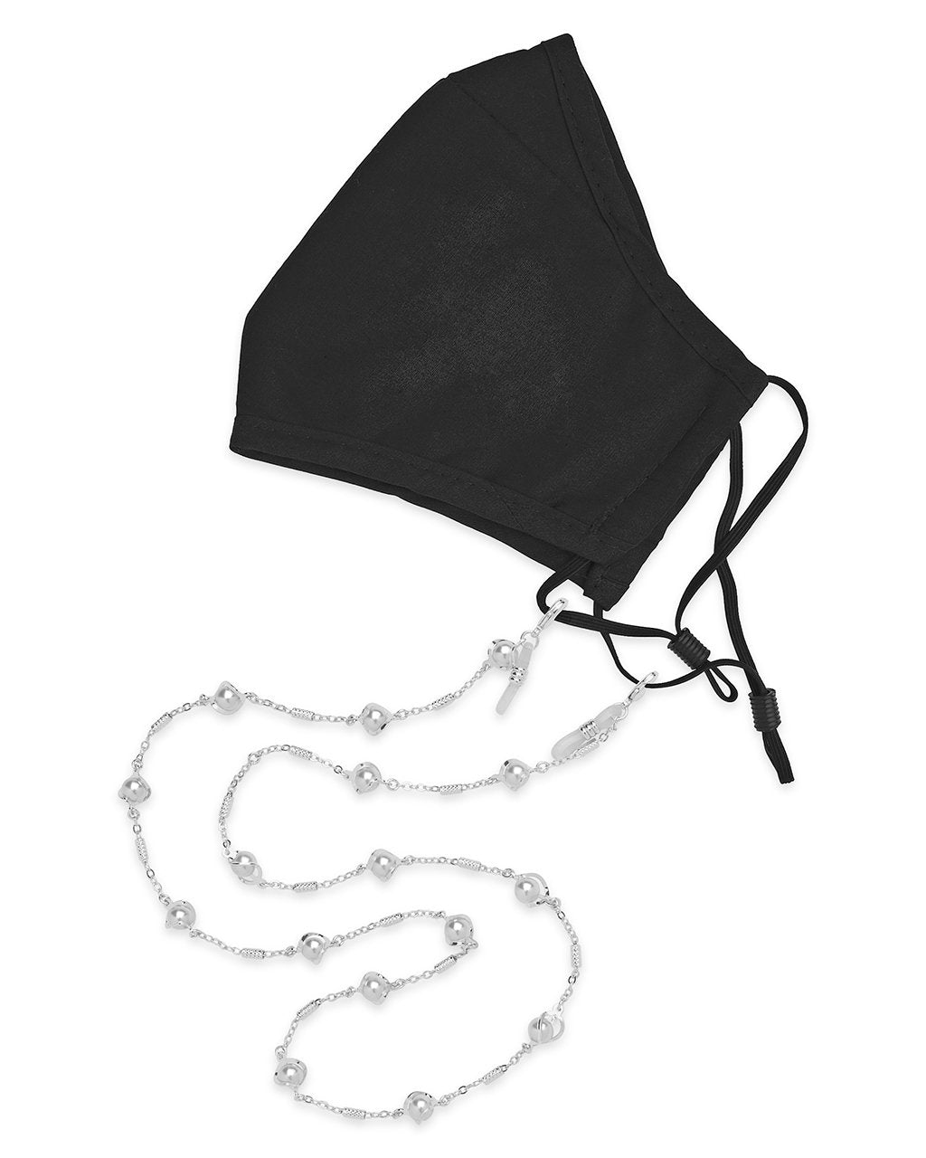 Stationed Pearl Twist Face Mask Chain Face Mask Chain Sterling Forever 