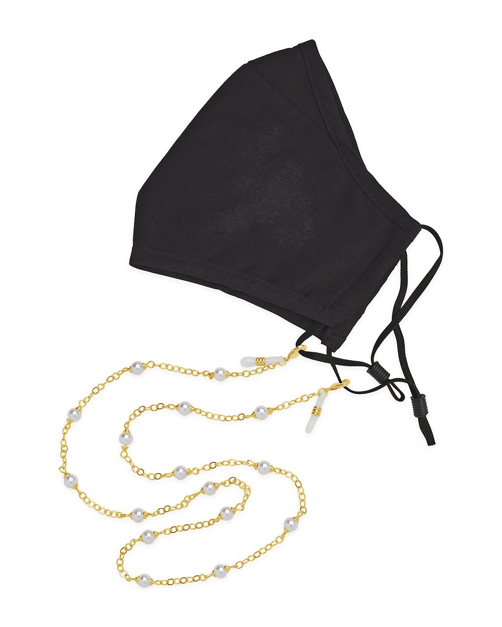 Stationed Pearl Face Mask Chain Face Mask Chain Sterling Forever 