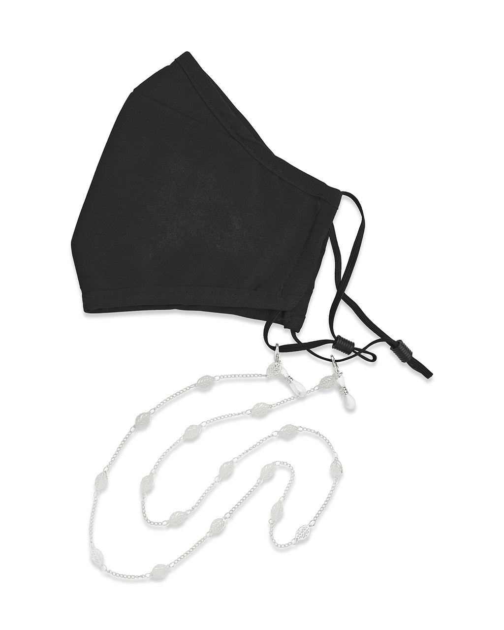 Delicate Stationed Leaf Face Mask Chain – Sterling Forever