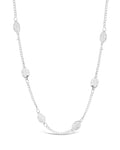 Delicate Stationed Leaf Face Mask Chain Face Mask Chain Sterling Forever Silver 