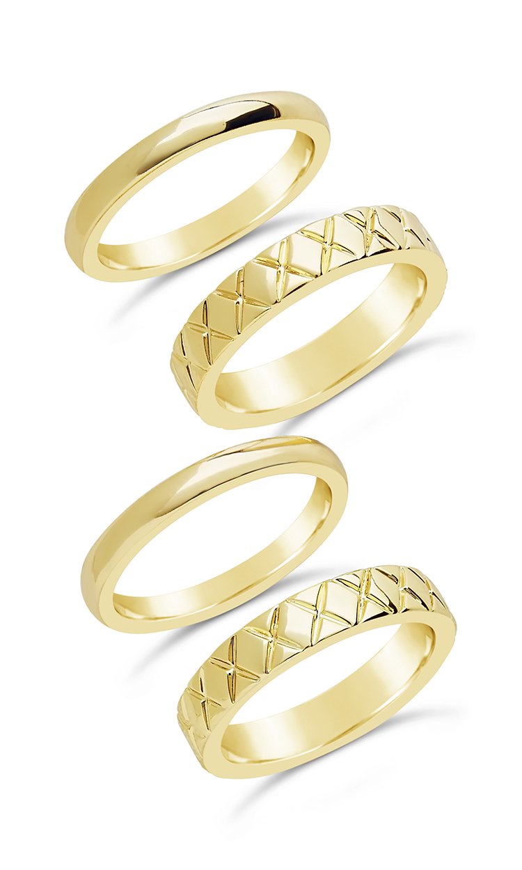 The Mirage 4pc Ring Set - Sterling Forever