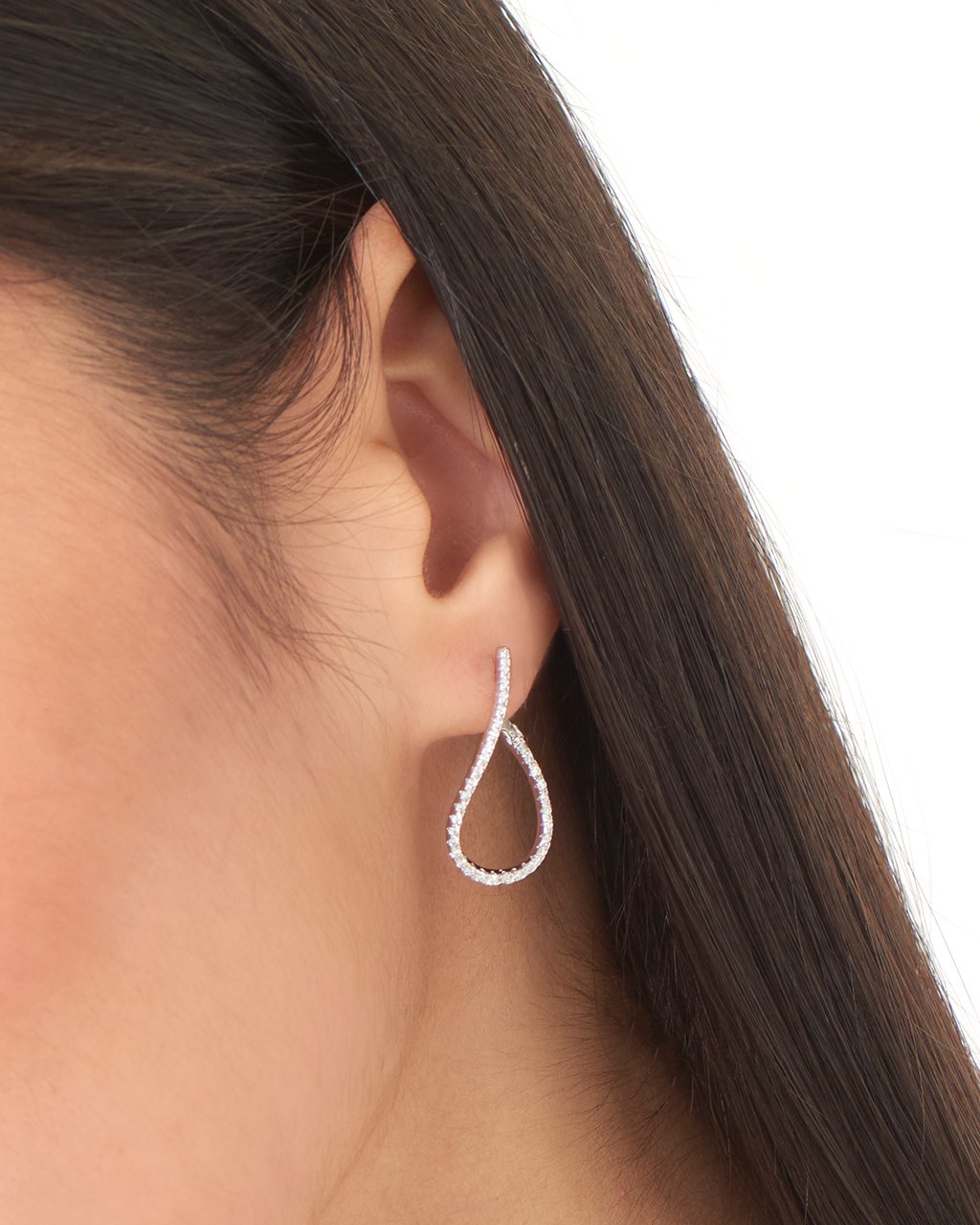 CZ Studded Drop Earrings Earring Sterling Forever 