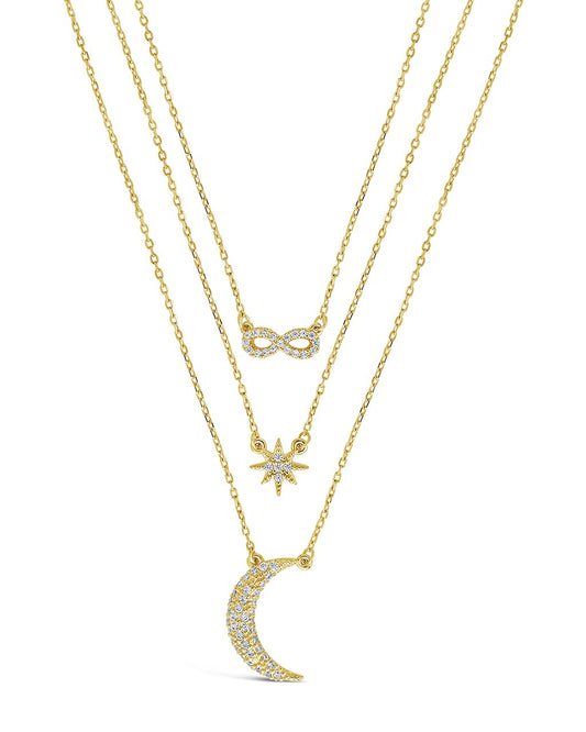 CZ Celestial Infinity Necklace - Sterling Forever