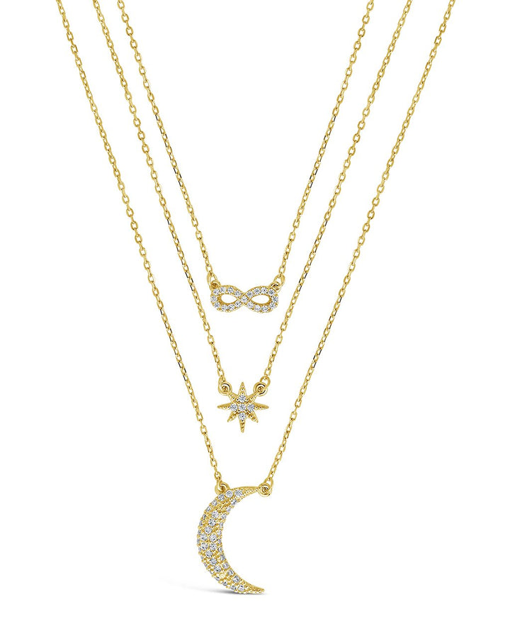 CZ Celestial Infinity Necklace