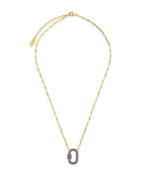Pave CZ Carabiner Lock Necklace Necklace Sterling Forever