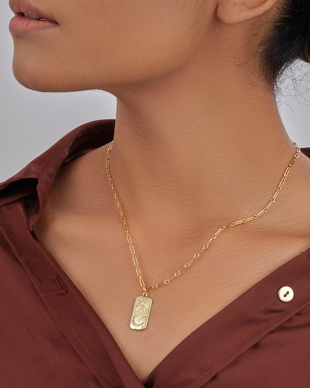 Constellation Dog Tag Necklace Necklace Sterling Forever 