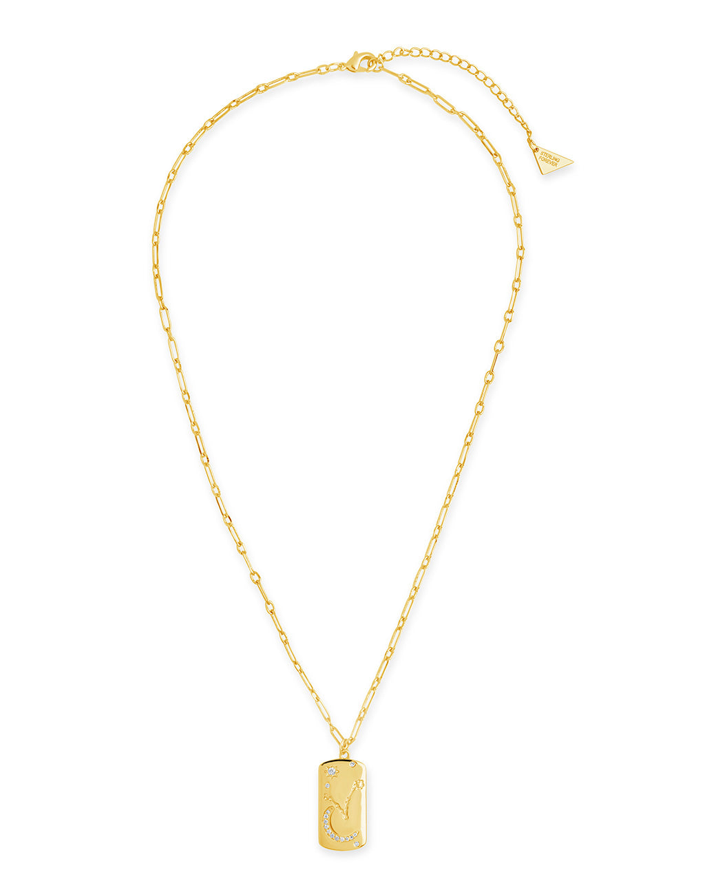 Constellation Dog Tag Necklace Necklace Sterling Forever 