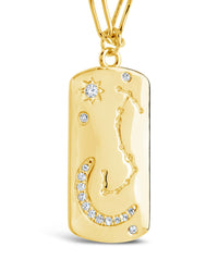 Constellation Dog Tag Necklace Necklace Sterling Forever 