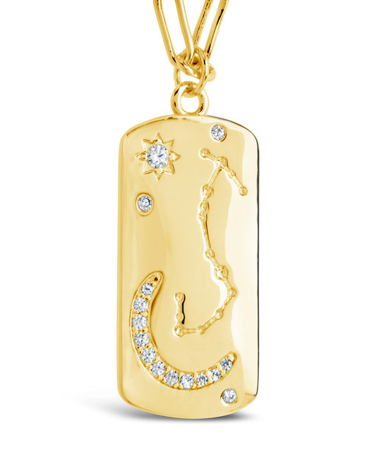 Constellation Dog Tag Necklace Necklace Sterling Forever 