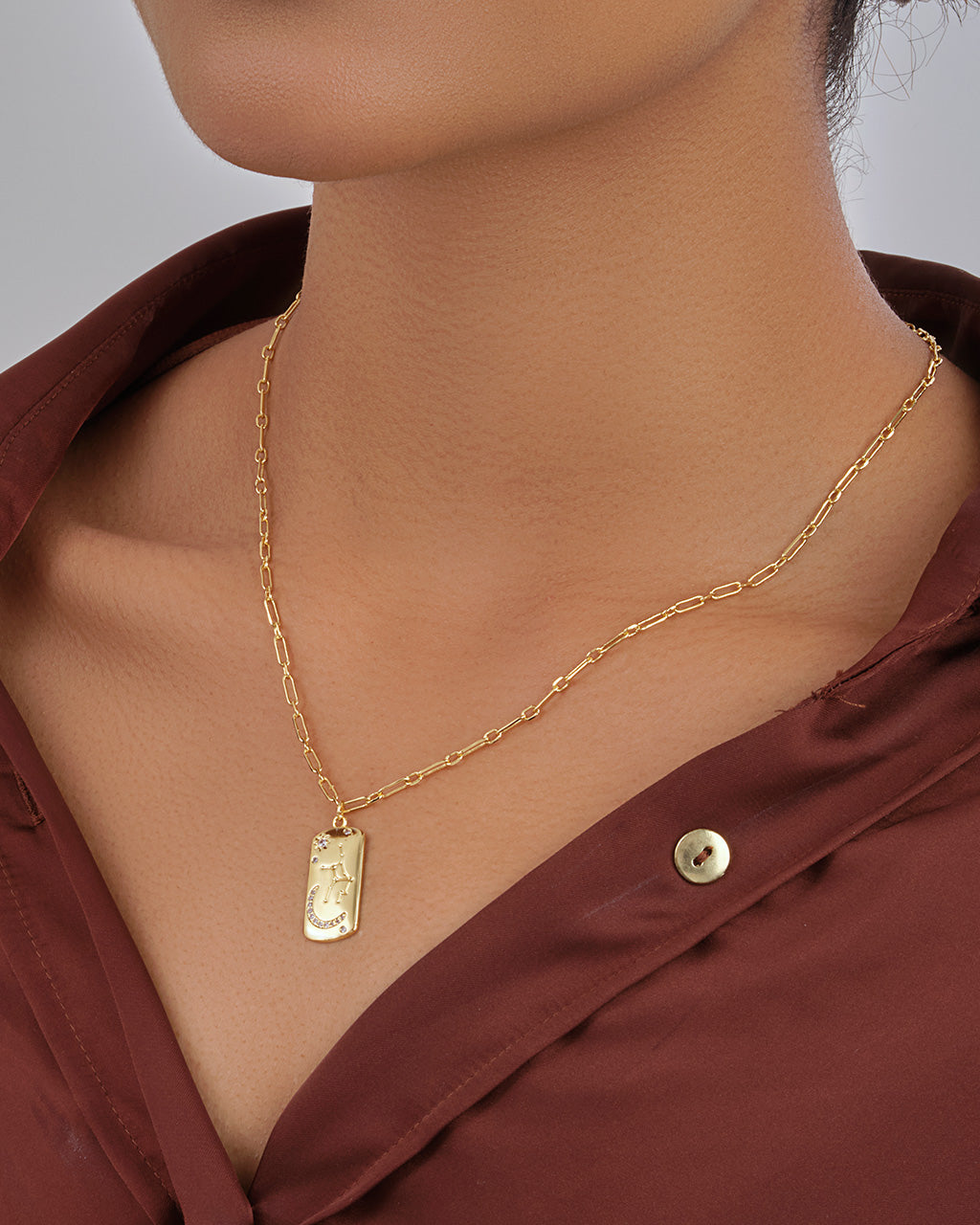 Constellation Dog Tag Necklace Necklace Sterling Forever 