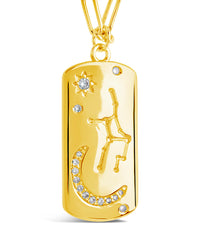 Constellation Dog Tag Necklace Necklace Sterling Forever 