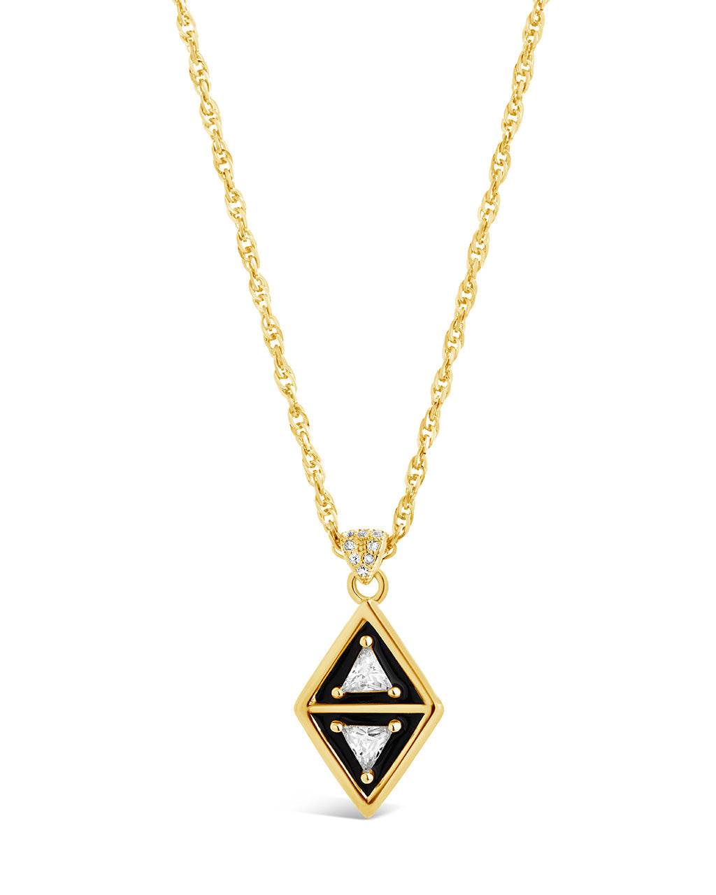 Nerezza Pendant Necklace Sterling Forever Gold 