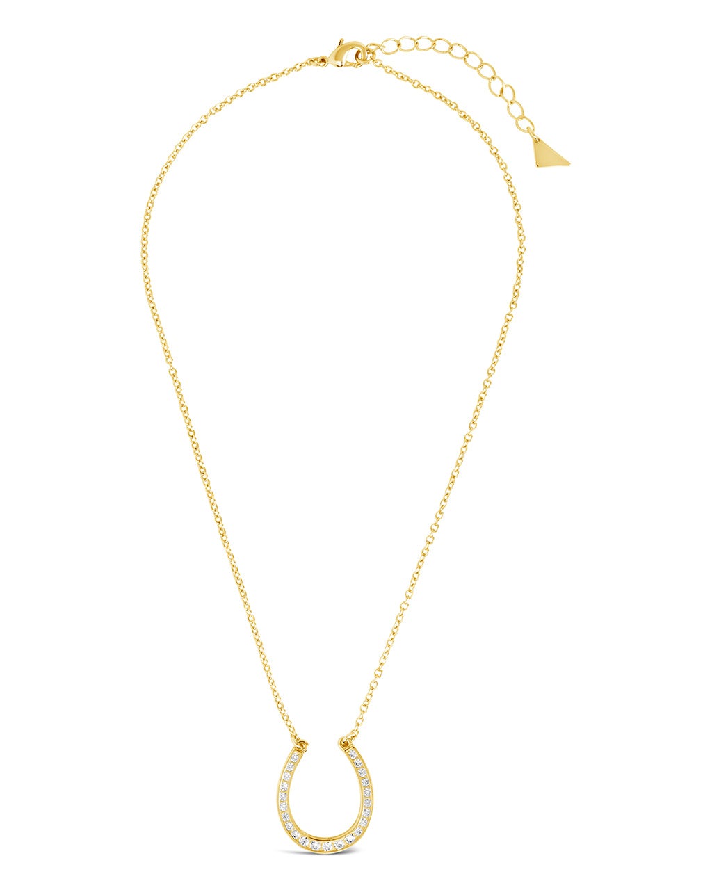 CZ Horseshoe Pendant Necklace Sterling Forever 