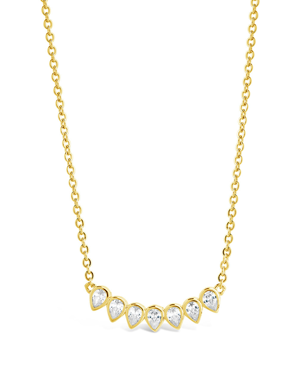 Teardrop Arch Pendant Necklace Necklace Sterling Forever Gold 