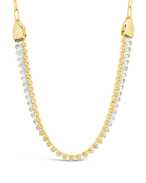 Sarai CZ Chain Necklace – Sterling Forever