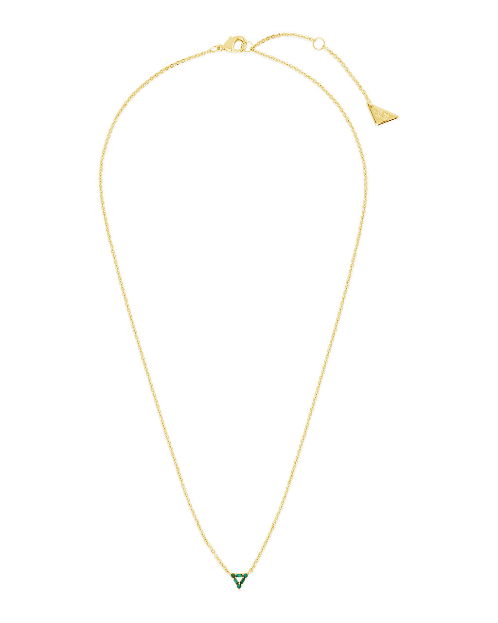 CZ Trinity Triangle Necklace Necklace Sterling Forever 