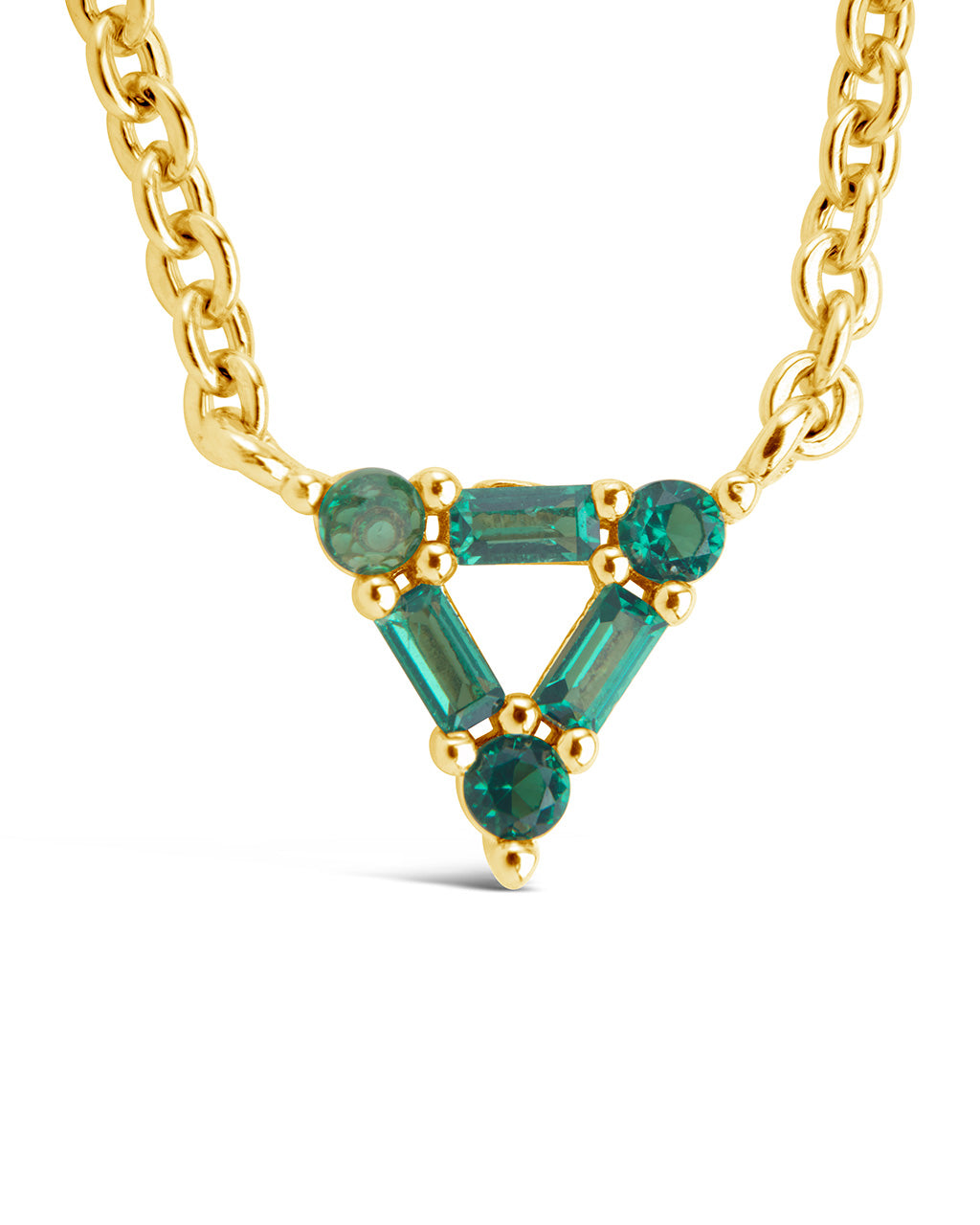 CZ Trinity Triangle Necklace Necklace Sterling Forever 