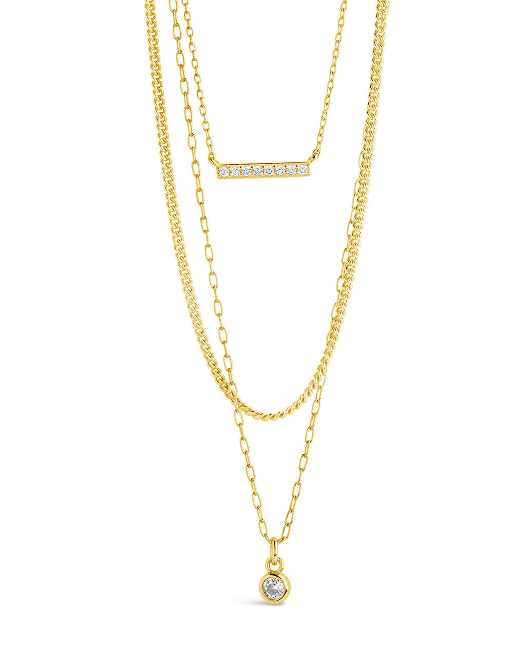 Arleen Layered Necklace Necklace Sterling Forever 