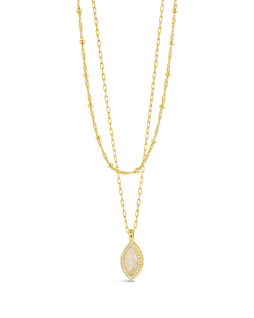 Calla Layered Necklace Necklace Sterling Forever 