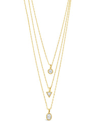 Julie Layered Necklace Necklace Sterling Forever Gold 
