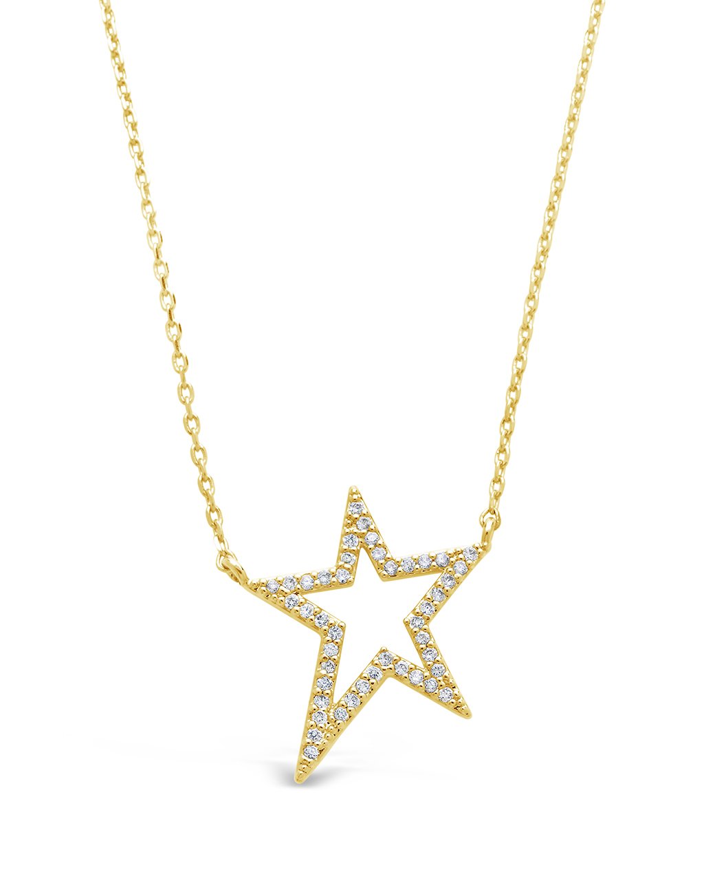 Sterling Silver CZ Star Necklace - Sterling Forever