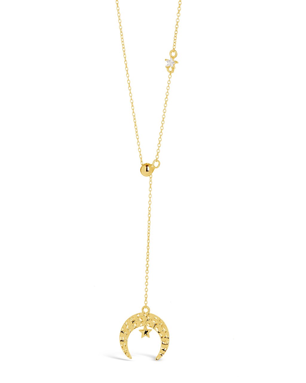 Selene Lariat Necklace Necklace Sterling Forever Gold 