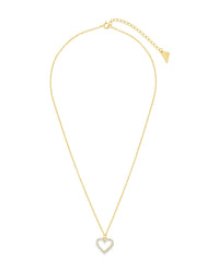 Sterling Silver CZ Outline Heart Pendant Necklace Necklace Sterling Forever 