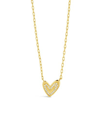 Sterling Silver Mabel CZ Heart Pendant Necklace - Sterling Forever