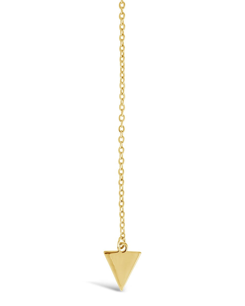 Triple Layer Triangle Drop Chain Necklace – Sterling Forever