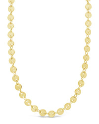 Mini Round Disk Chain Necklace - Sterling Forever