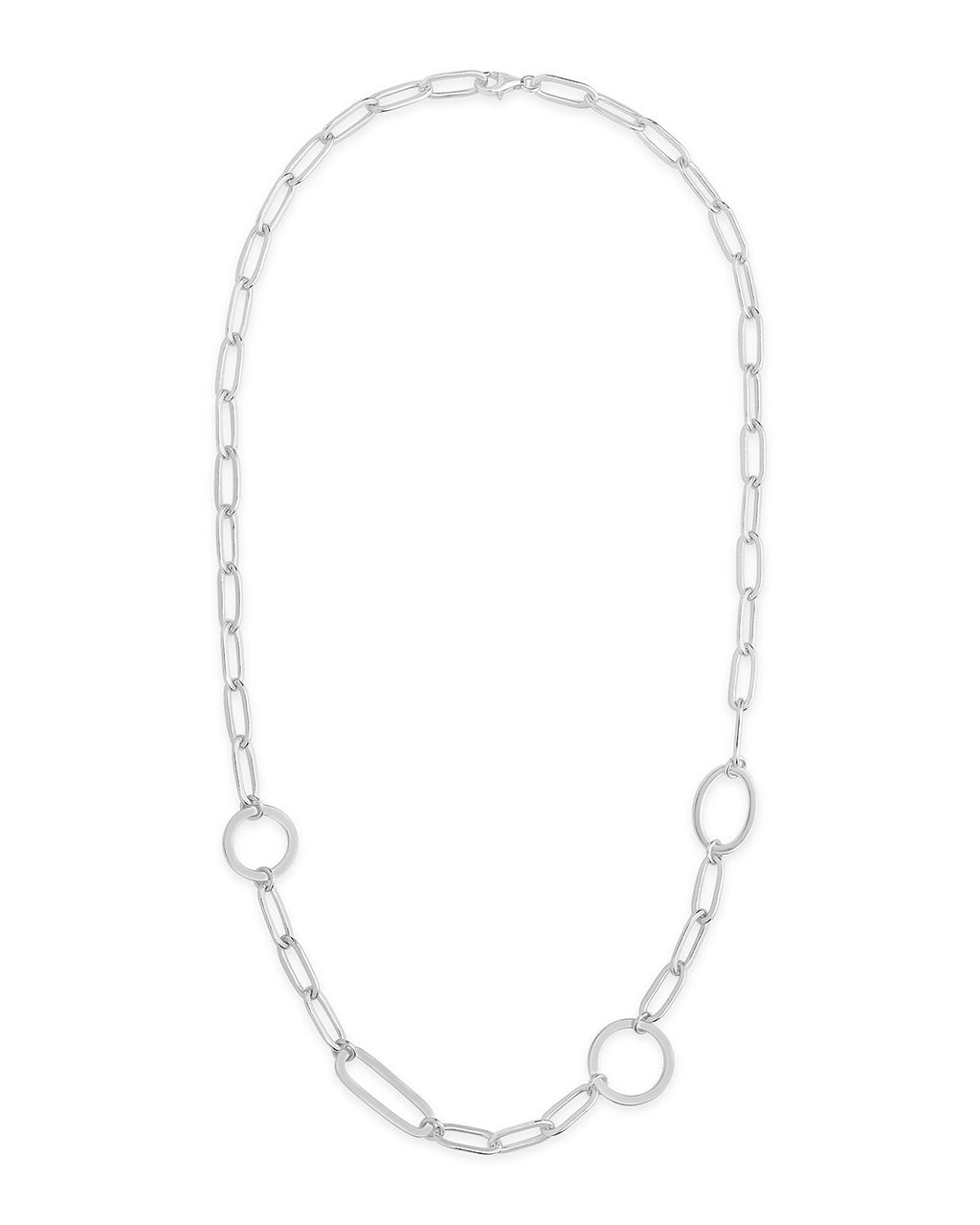 Mixed Link Necklace - Sterling Forever