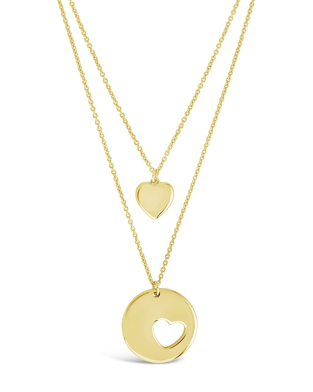 Polished Heart Layered Necklace - Sterling Forever