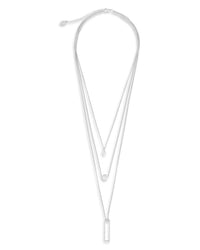 Geometric Multi Layer Necklace - Sterling Forever