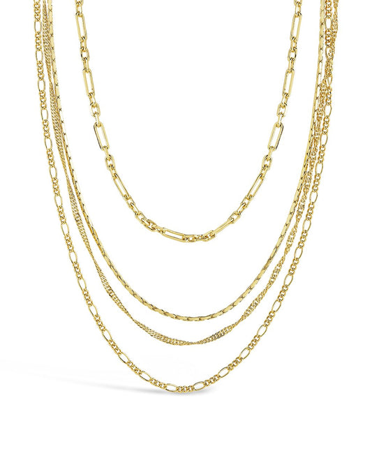Multi Chain Layered Necklace - Sterling Forever