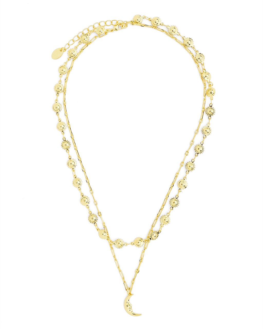 Sun Chain & Moon Layered Necklace Necklace Sterling Forever