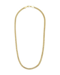 Flat Link Chain Necklace Sterling Forever Gold