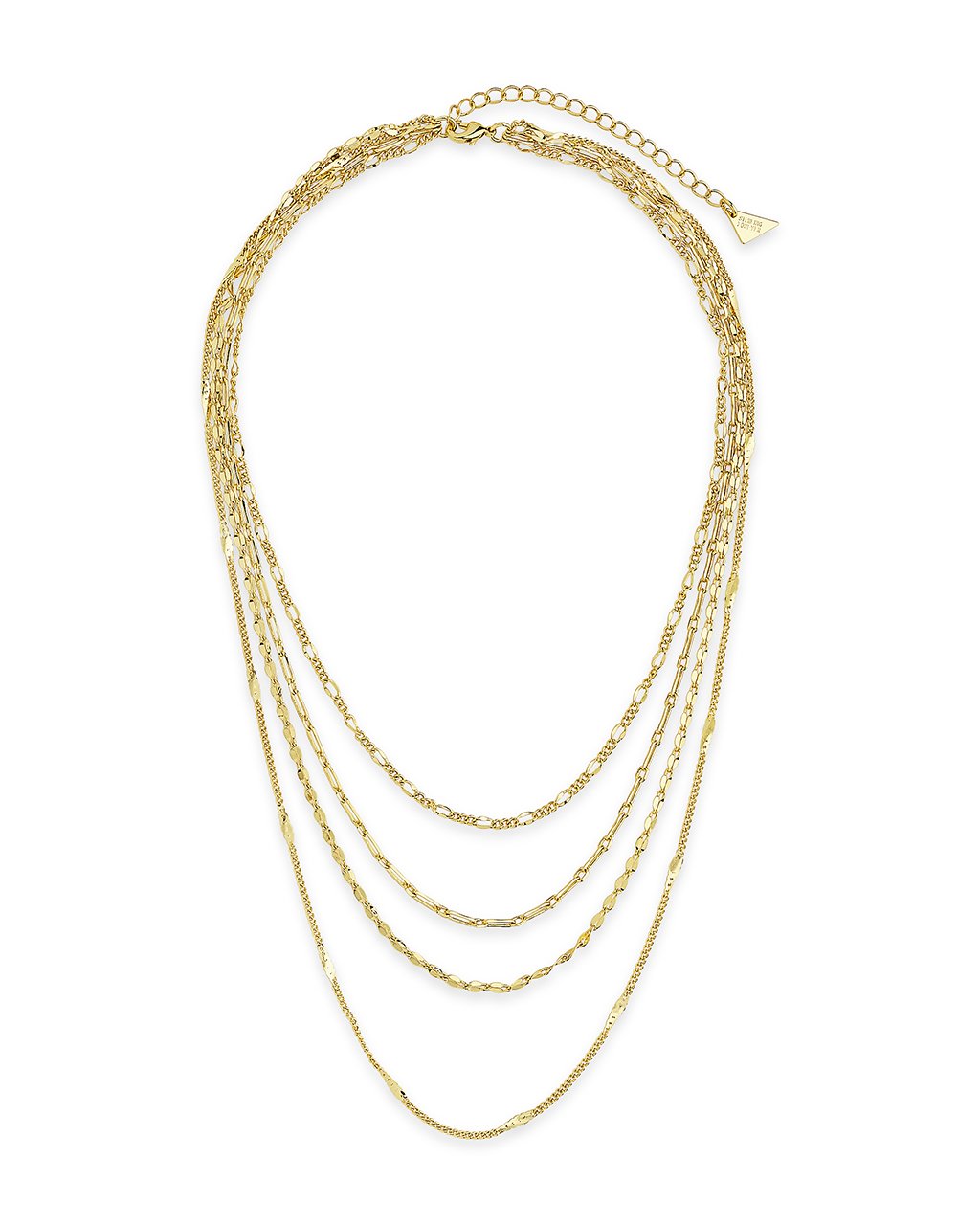 Four Layer Chain Necklace Necklace Sterling Forever 
