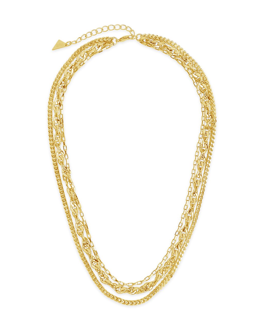 Sterling Forever Women's Larisa Layered Chain Necklace - Goldtone