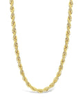 Rope Twist Chain Necklace Sterling Forever Gold 