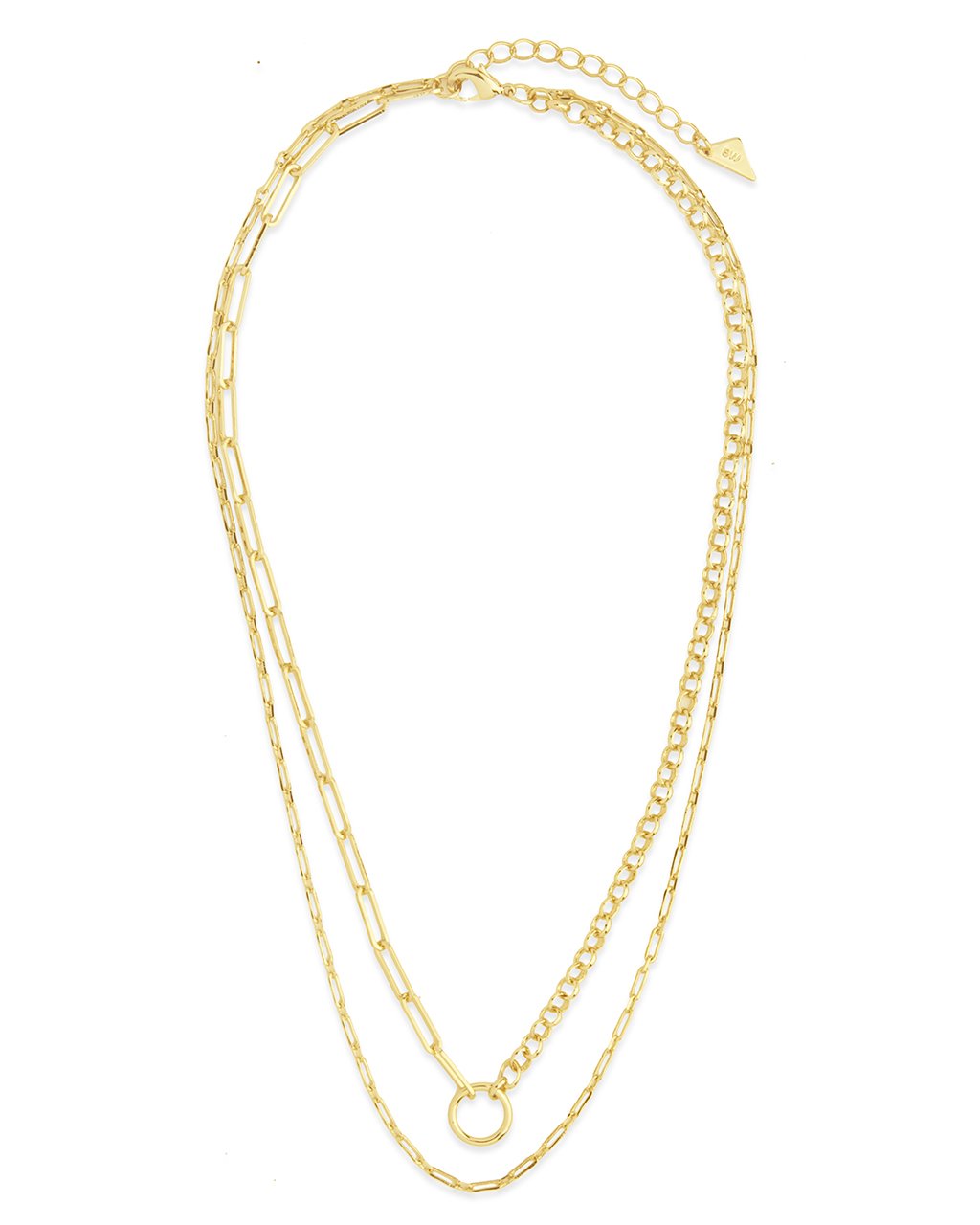 Sloane Layered Chain Necklace Necklace Sterling Forever 