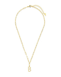 Braided Initial Pendant Necklace Necklace Sterling Forever 