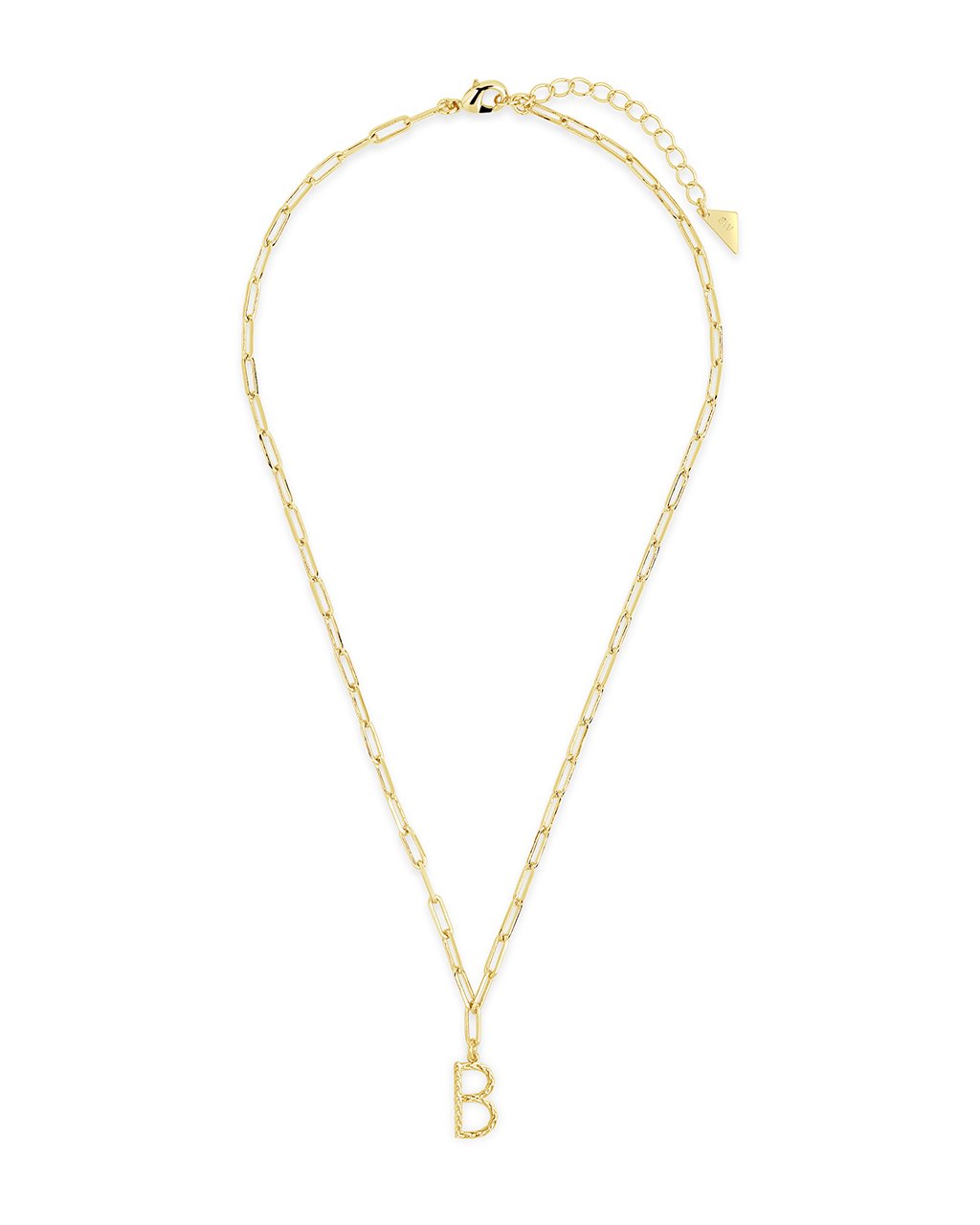 Braided Initial Pendant Necklace Necklace Sterling Forever 