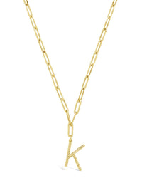 Braided Initial Pendant Necklace Necklace Sterling Forever Gold K 